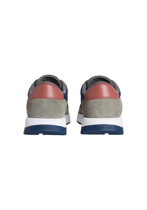 Scarpe Calvin Klein Low Top LaceUp Repreve Mix Blu Oliva Uomo CALVIN KLEIN | Sneakers | HM0HM01714-0IE